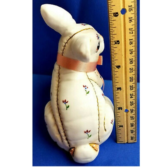 NWT Vintage Lefton Patwork Foral Bunny - Picture 12 of 12